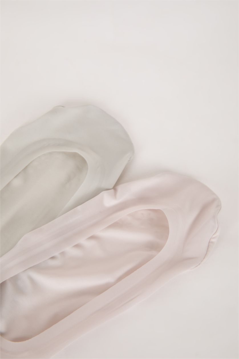 نساء أخضر فاتح جوارب فلات ألياف نسائي - قطعتين