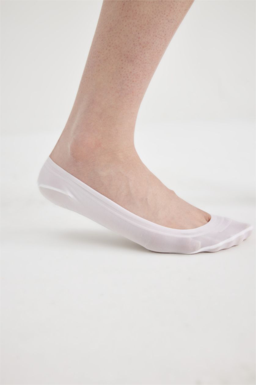 Kadın Beyaz 2'li Microfiber Babet Çorap