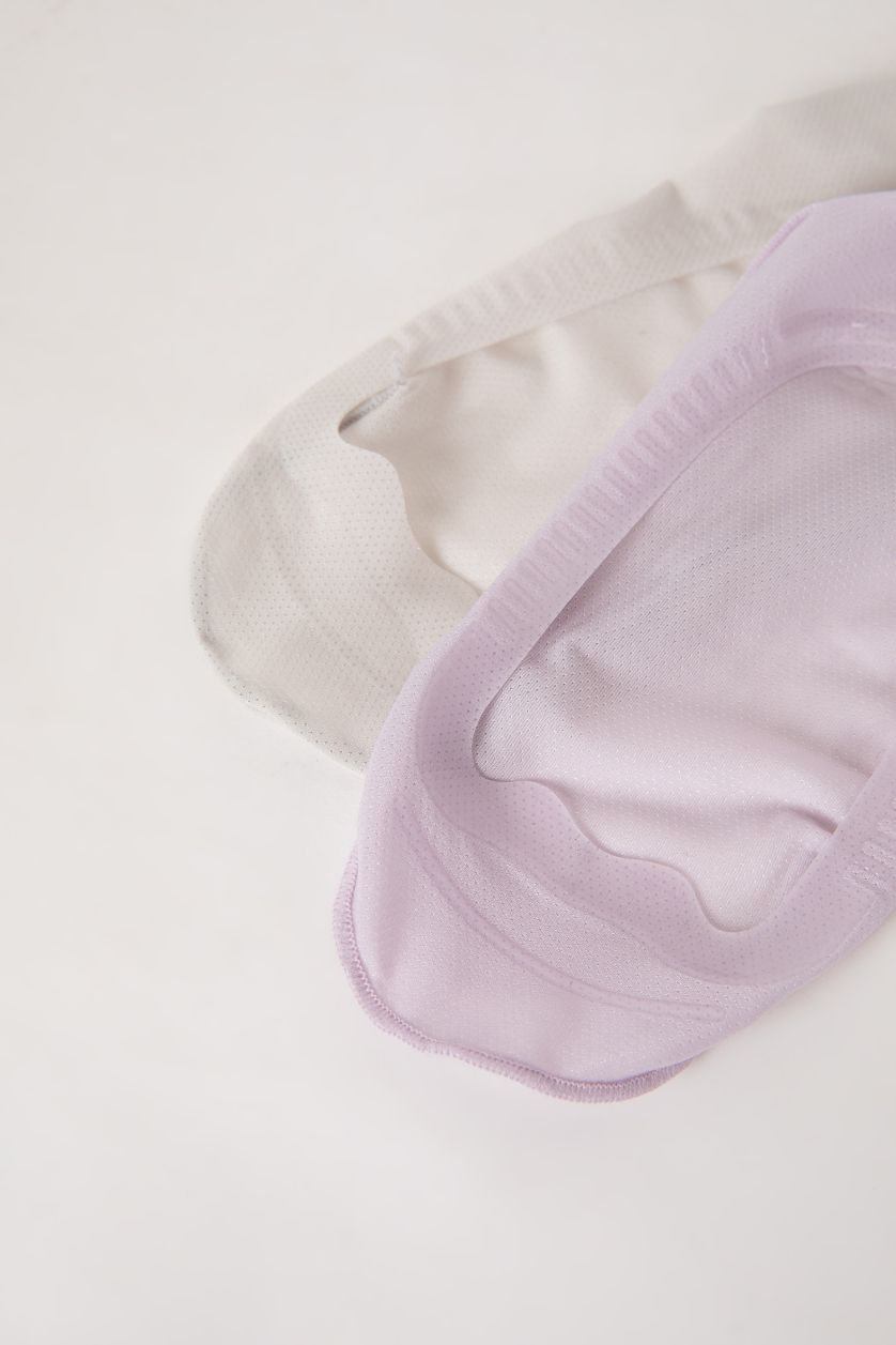 نساء أرجواني فاتح جوارب فلات ألياف من قطعتين