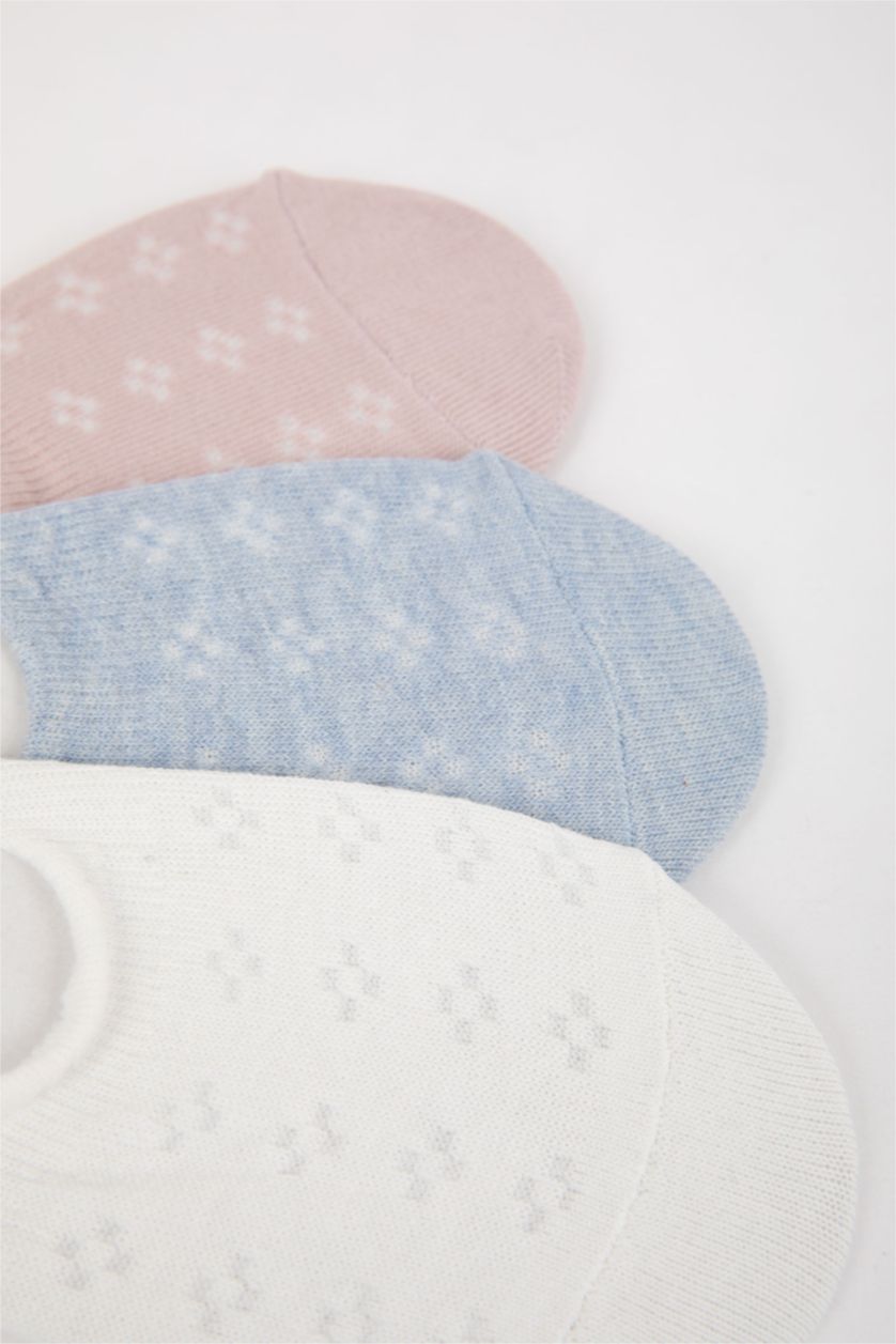 Kadın Karma Kadın 3'lü Pamuklu Babet Çorap