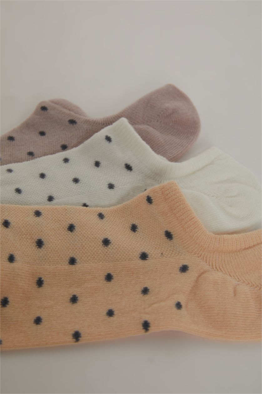 Kadın Karma Kadın 3'lü Pamuklu Sneaker Çorap
