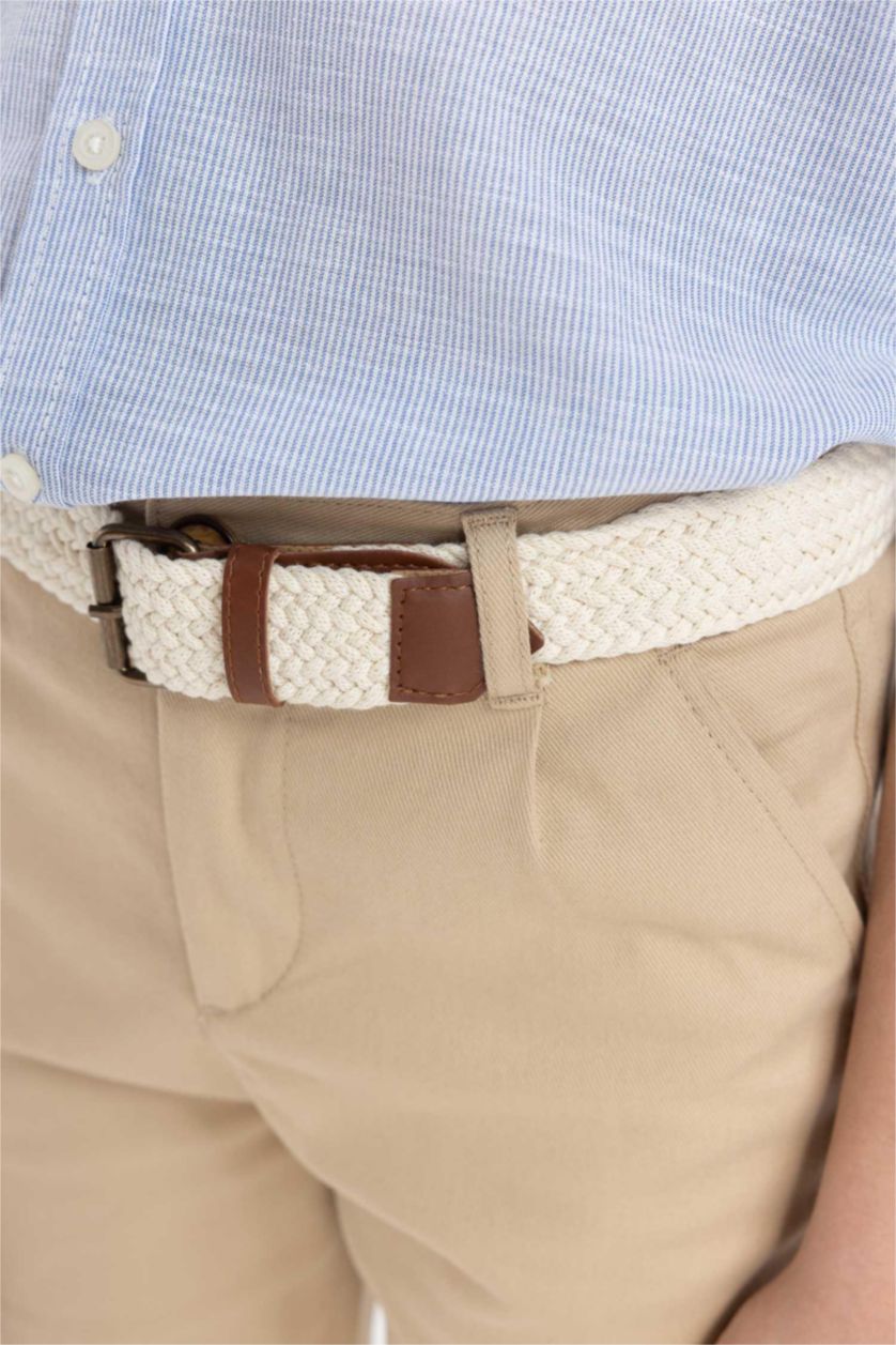 BOYS & TEENS Beige بنطلون جبردين قصة عادية