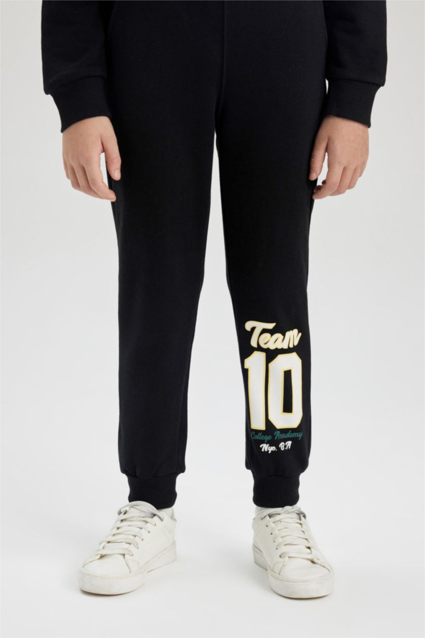 Мальчики и подростки Черный Штаны с принтом для мальчиков, Школьная коллекция