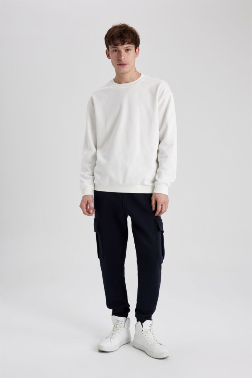 Erkek Siyah Regular Fıt Pantolon