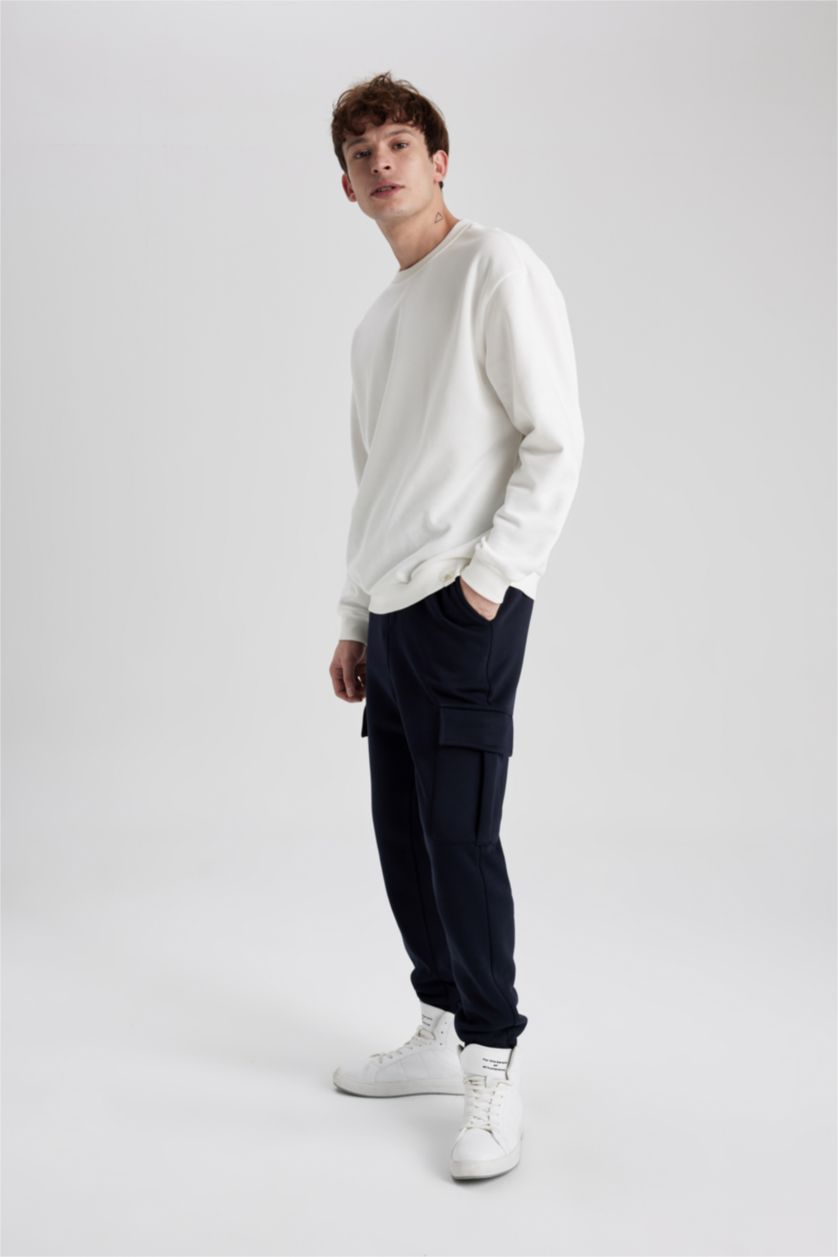 Erkek Siyah Regular Fıt Pantolon