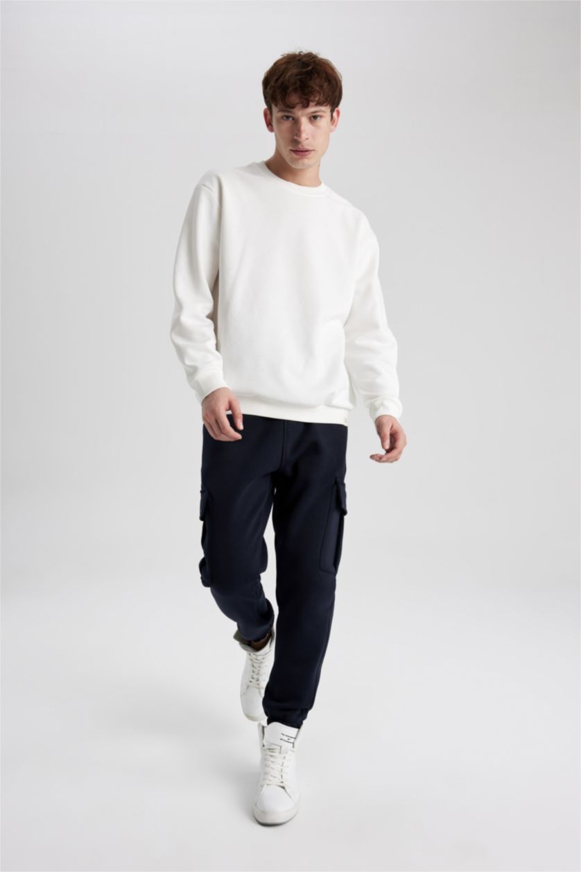 Erkek Siyah Regular Fıt Pantolon