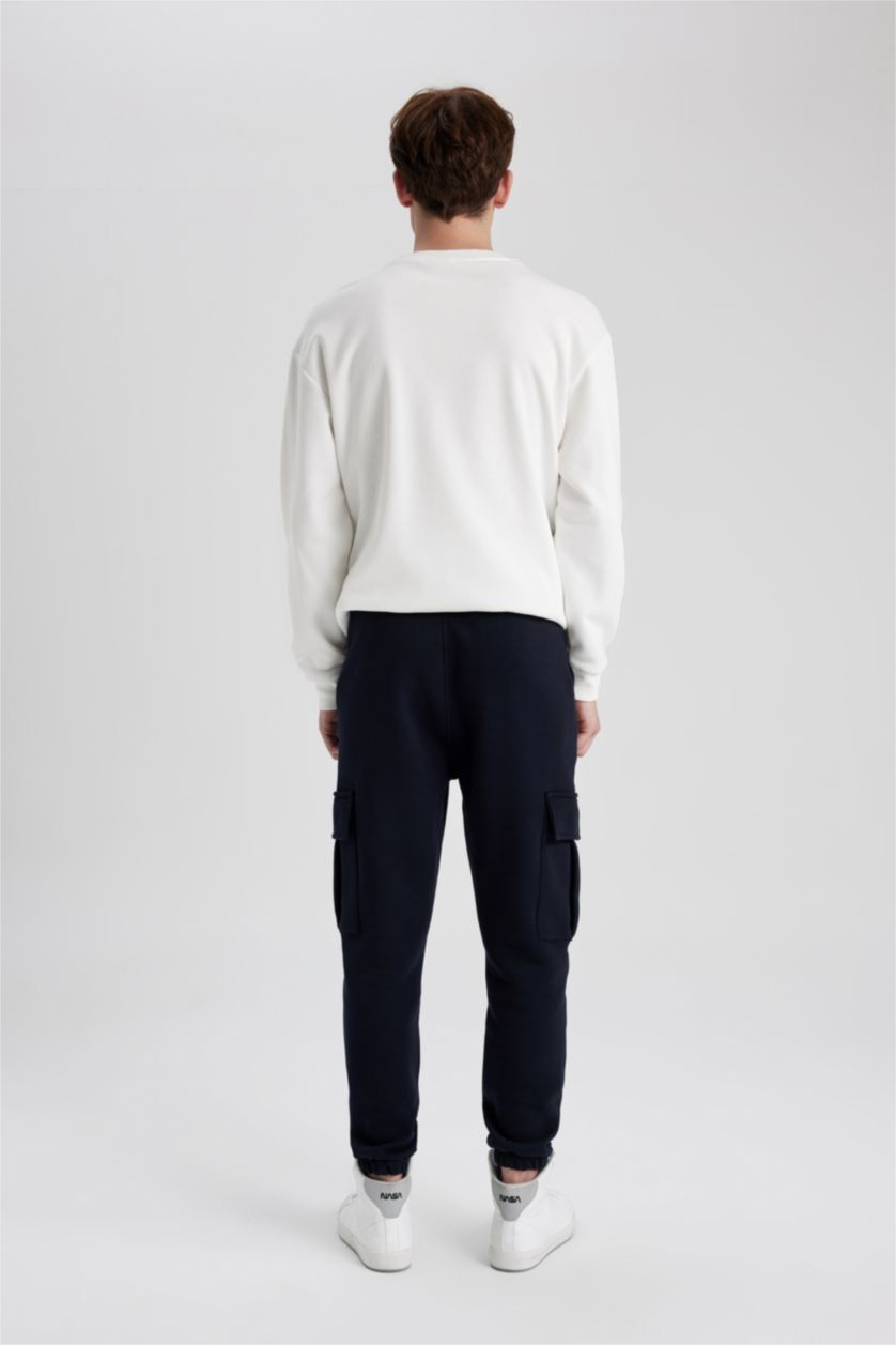 Erkek Siyah Regular Fıt Pantolon