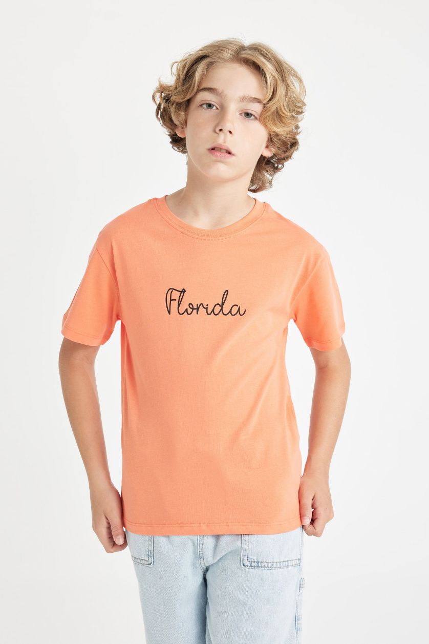 أولاد مرجاني تيشيرت نص كم ولادي مطبوع واسع