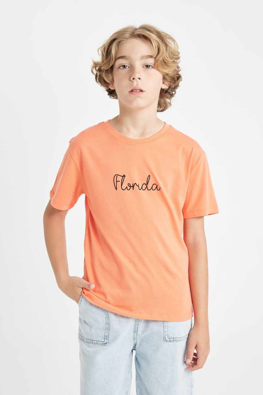 أولاد مرجاني تيشيرت نص كم ولادي مطبوع واسع