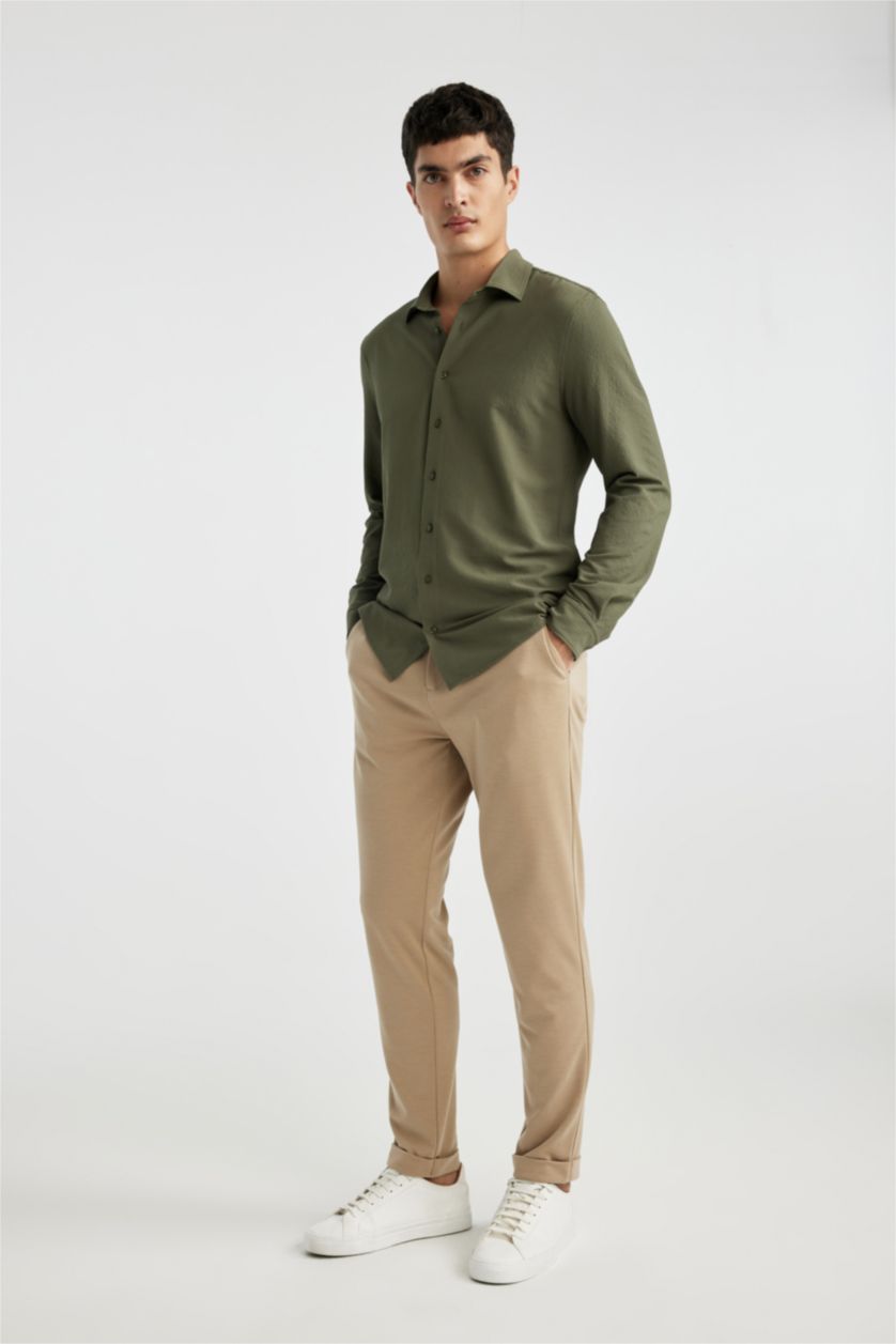 Erkek Kum Jogger Fıt Duble Paça Her Yöne Esneyen Pantolon