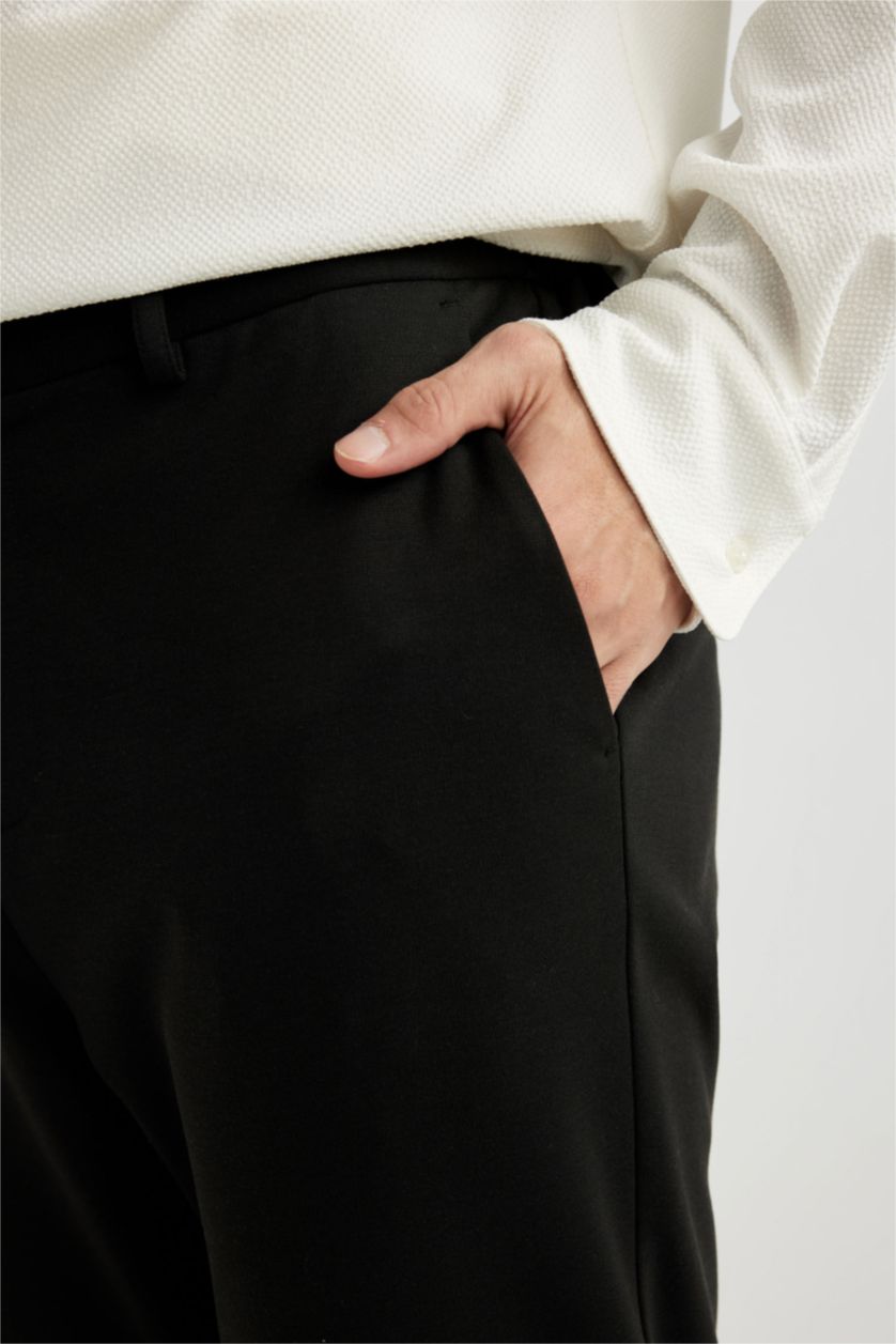 MAN Black Jogger Double Leg Stretch Trousers