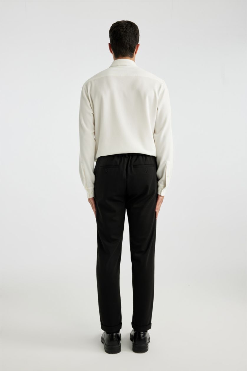 MAN Black Jogger Double Leg Stretch Trousers