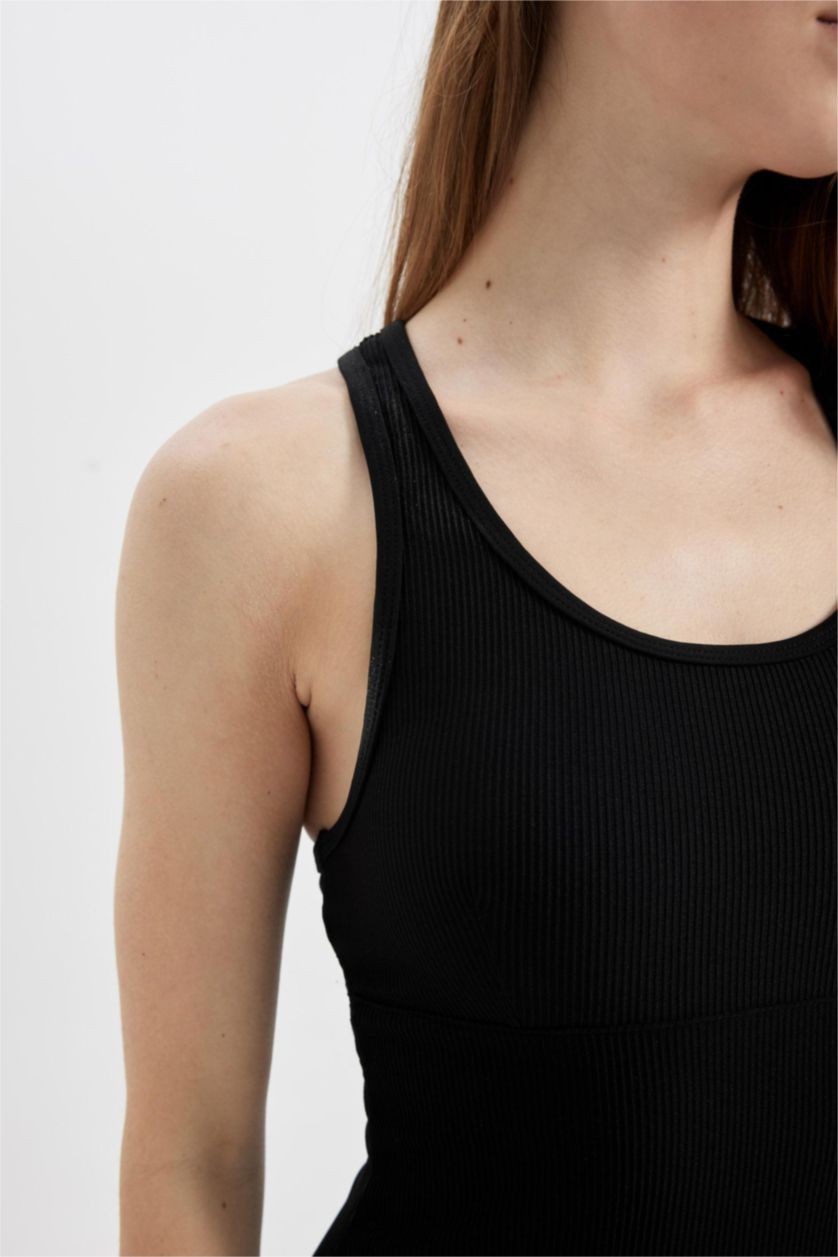 نساء أسود مايو عادي من DeFactoFit