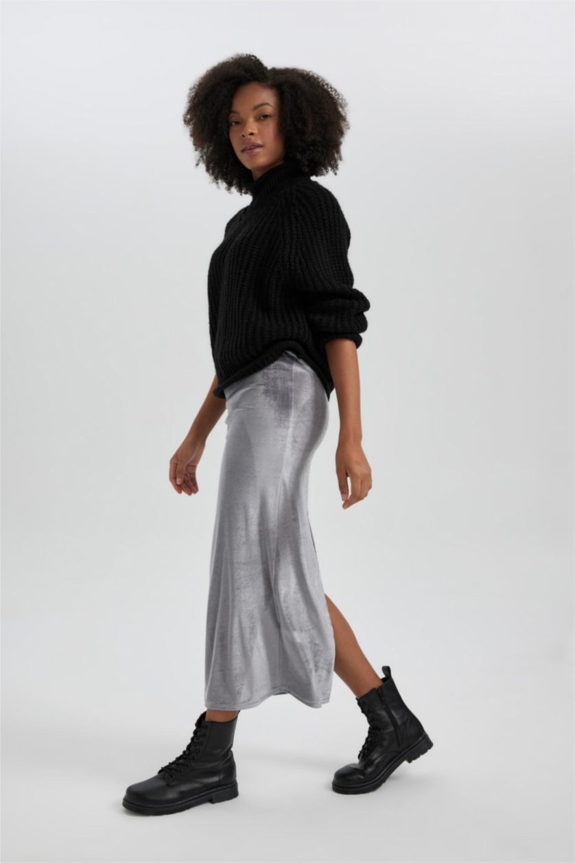 حريمي أنثرا جيبة طويلة ضيقة