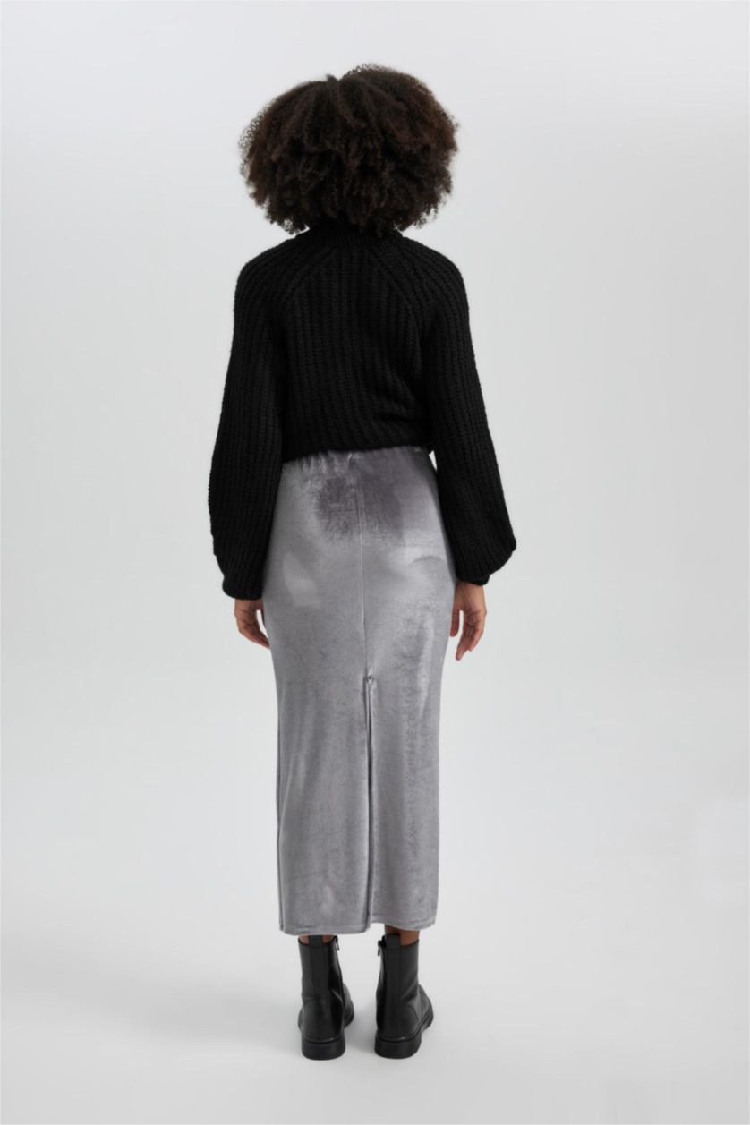 حريمي أنثرا جيبة طويلة ضيقة