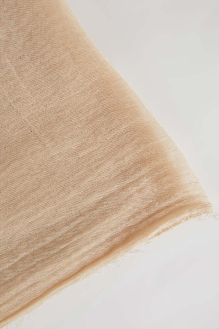 WOMAN Light Brown Woman Hijab Shawl