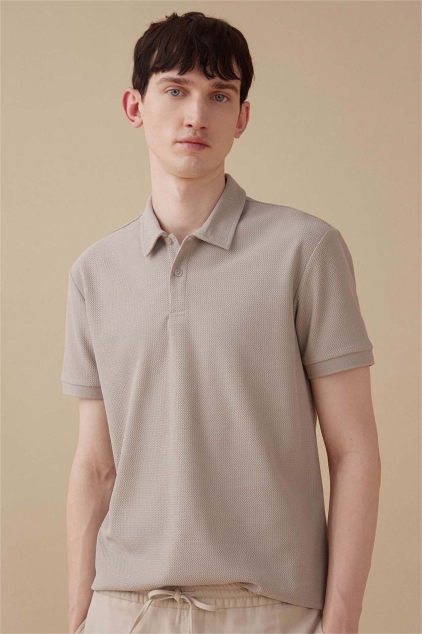 MAN Grey Modern Fit Polo Collar Polo T-Shirt