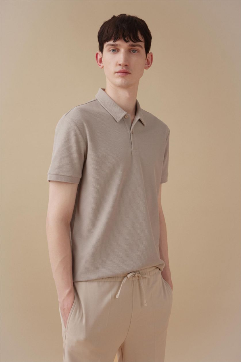 MAN Grey Modern Fit Polo Collar Polo T-Shirt