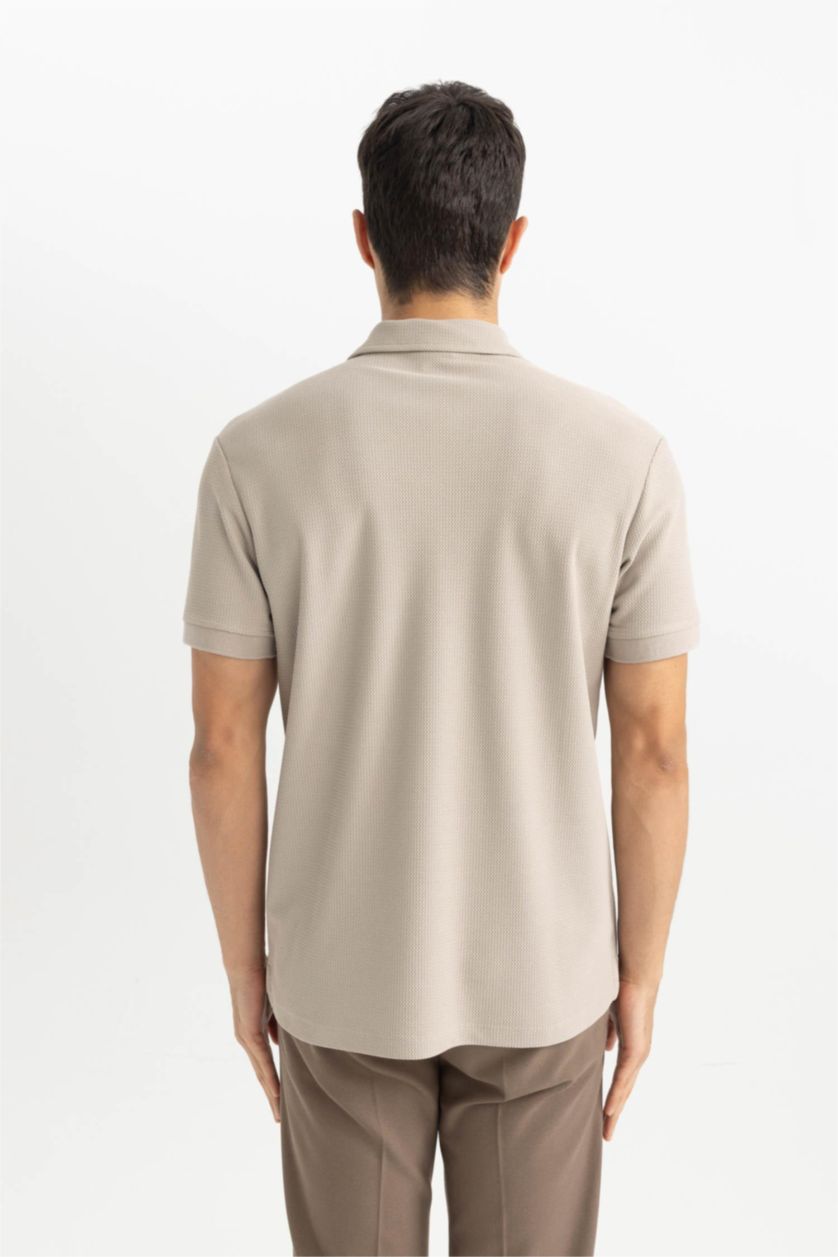 MAN Grey Modern Fit Polo Collar Polo T-Shirt