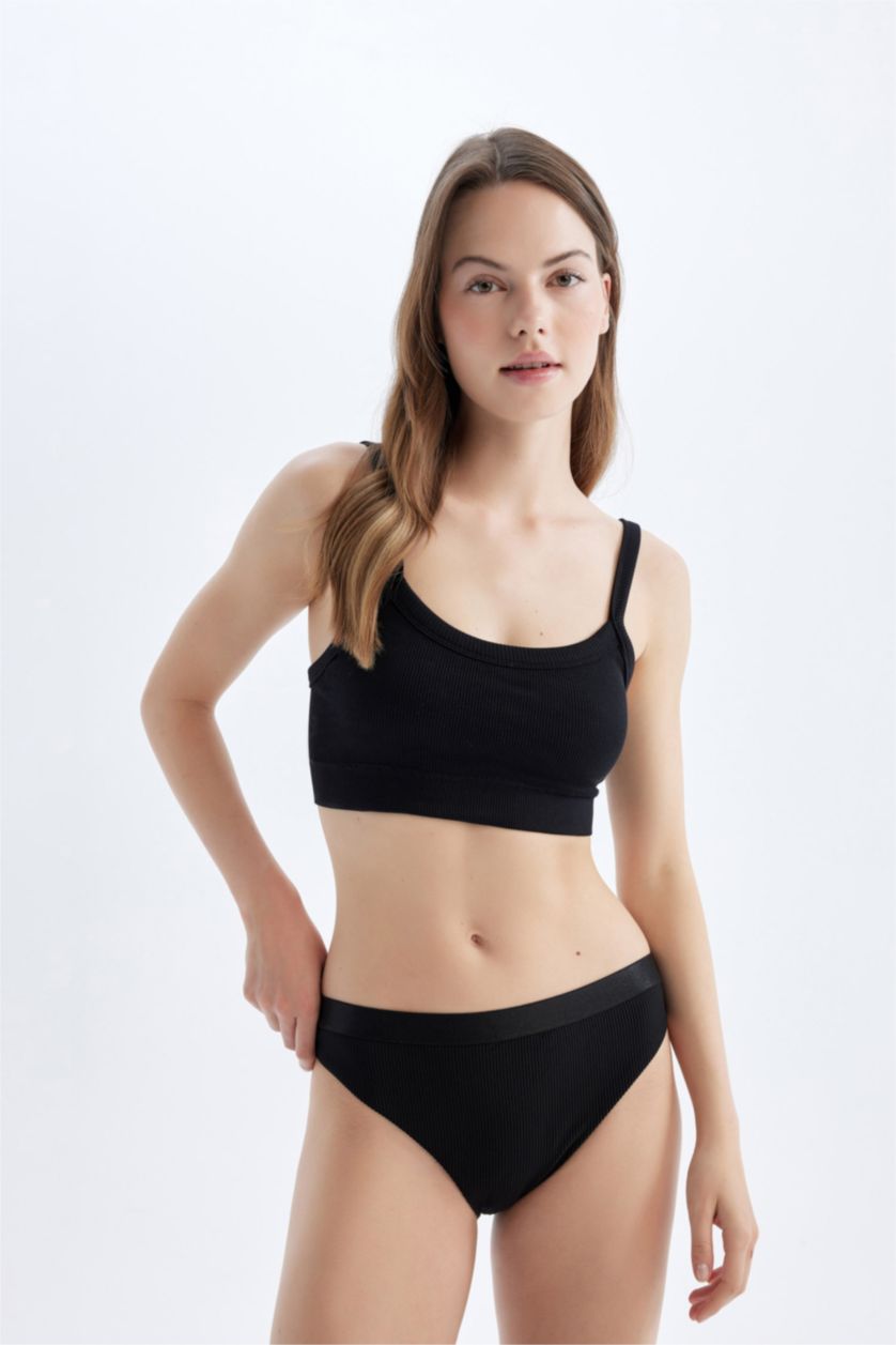 WOMAN Black DeFactoFit Bikini Bottom