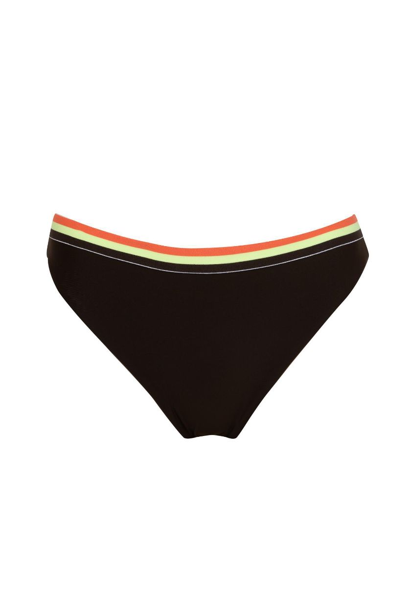 Woman Brown DeFactoFit Color Blocked Bikini Bottom