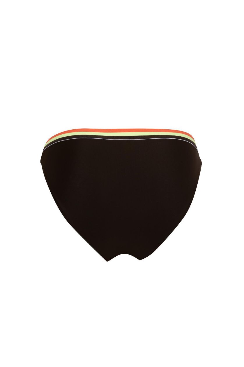 Woman Brown DeFactoFit Color Blocked Bikini Bottom