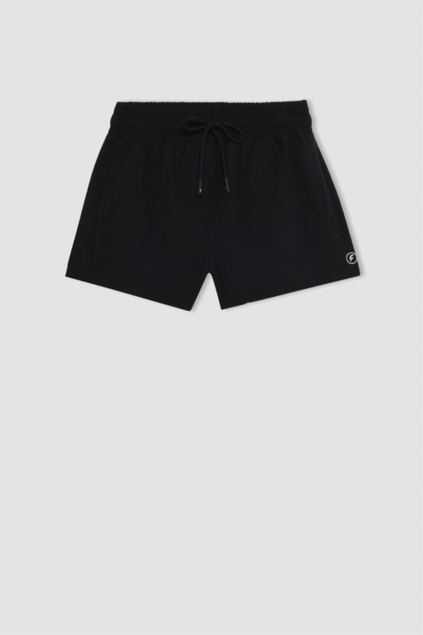 WOMAN Black DeFactoFit Slim Fit Swim Shorts