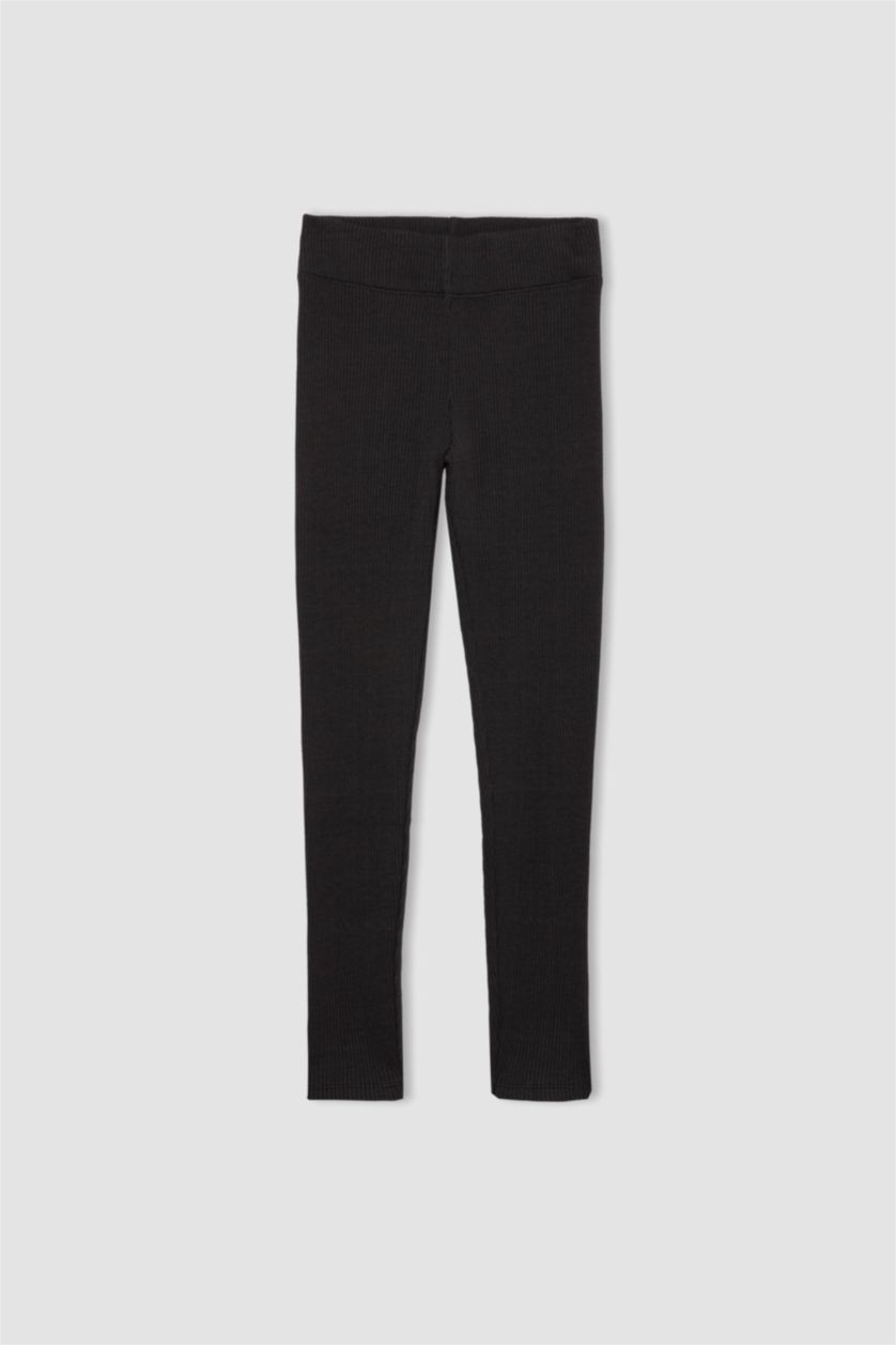 بنات أنثرا سروال ضيق بناتي مضلع طويل