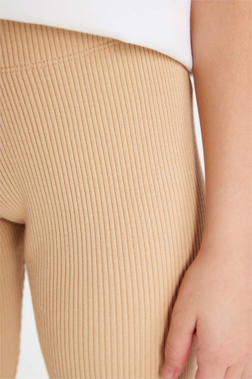 FILLES Beige Legging basique et Long Pour Fille