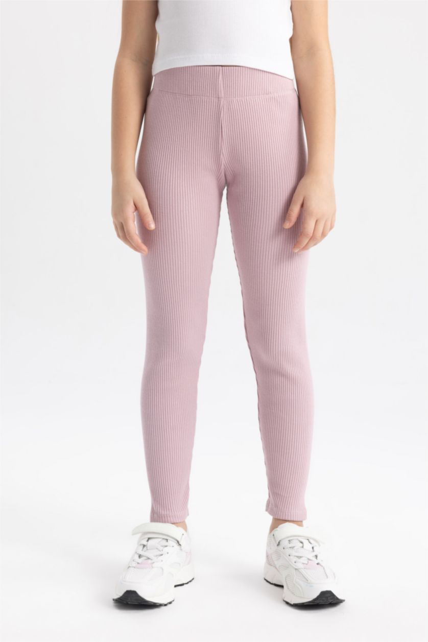 بنات زهري بنطلون ليجن بناتي طويل مضلع