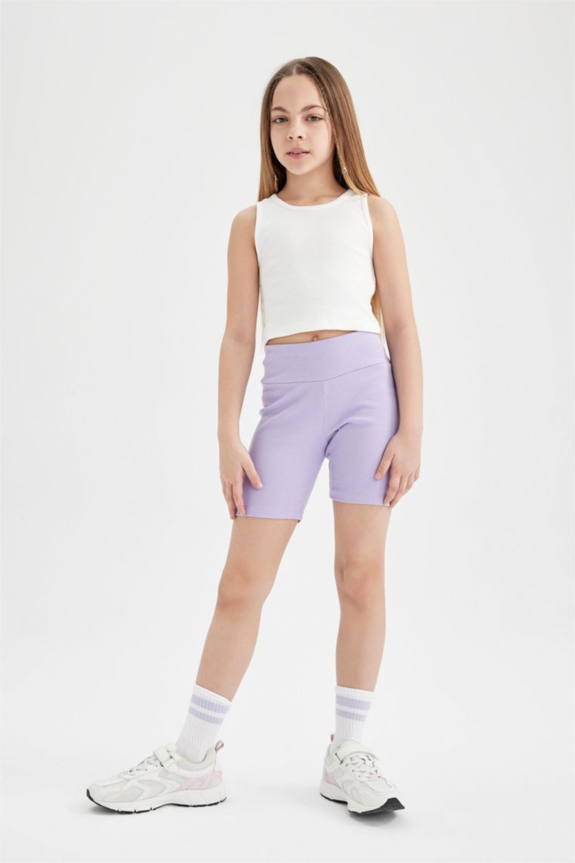 GIRLS & TEENS Lilac Girl Biker Biker Leggings