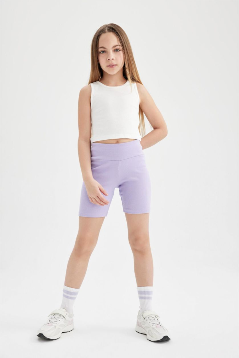 GIRLS & TEENS Lilac Girl Biker Biker Leggings