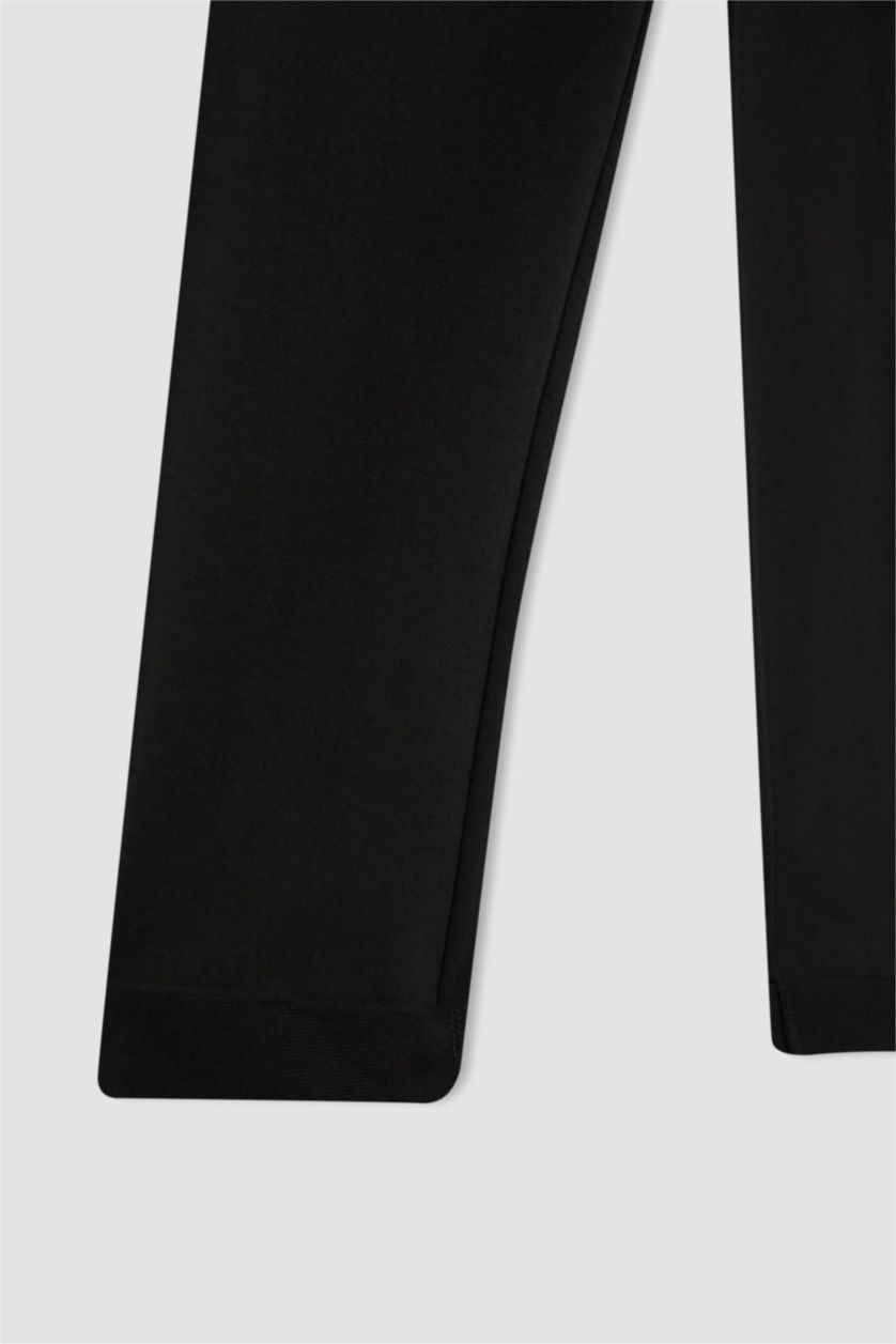 FILLES Noir Pantalon De Jogging Carotte Pour Fille