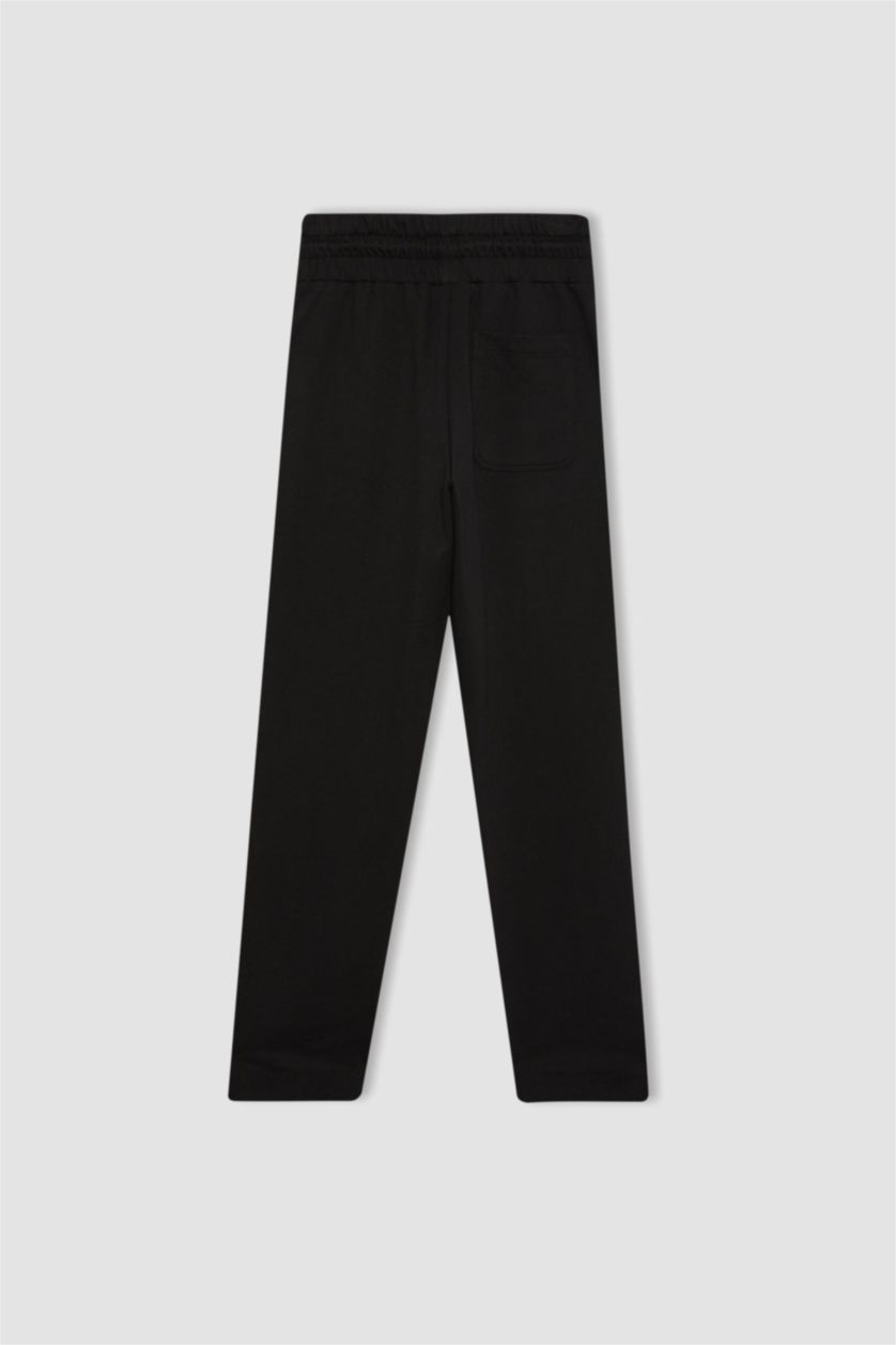 FILLES Noir Pantalon De Jogging Carotte Pour Fille