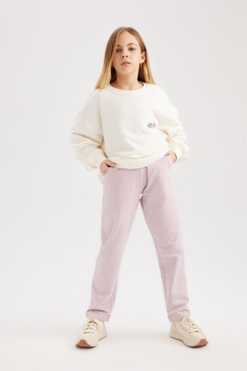 FILLES Rose Pantalon De Jogging Carotte Pour Fille