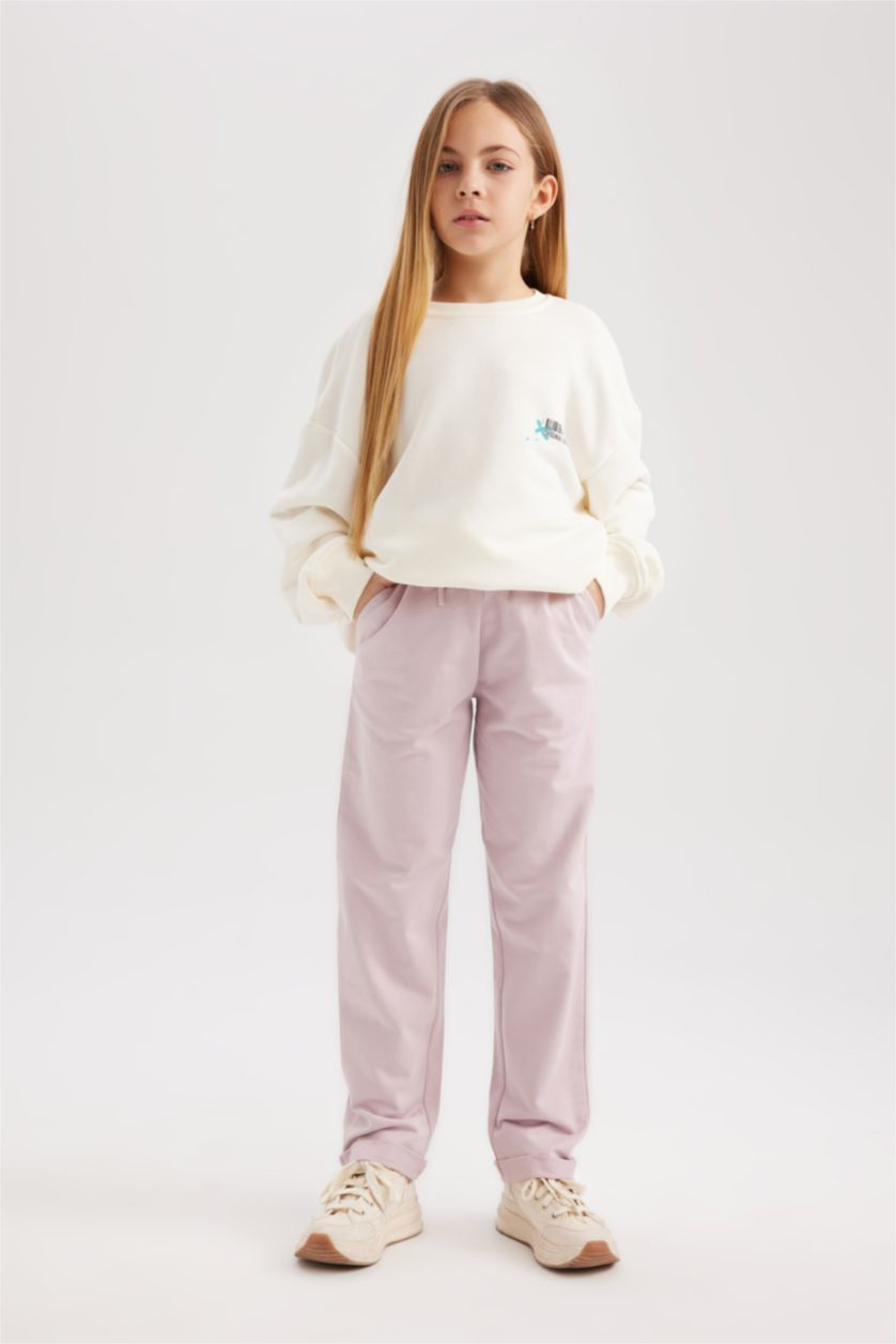 FILLES Rose Pantalon De Jogging Carotte Pour Fille