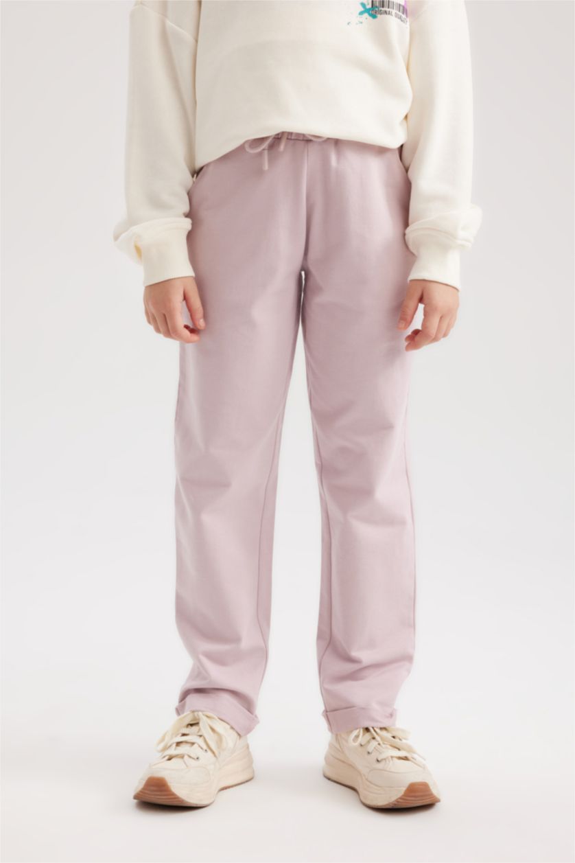 FILLES Rose Pantalon De Jogging Carotte Pour Fille