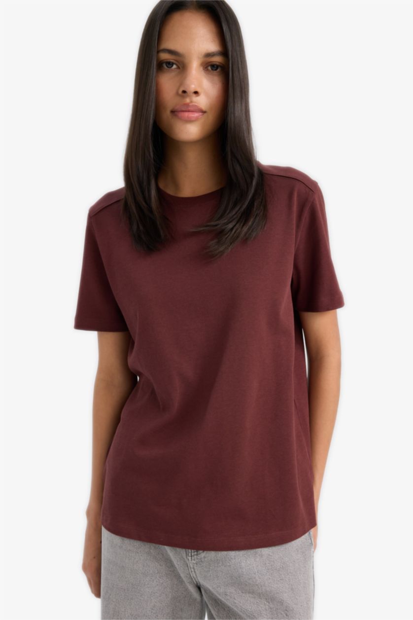 WOMAN Dark Bordeaux Woman Short Sleeve T-Shirt