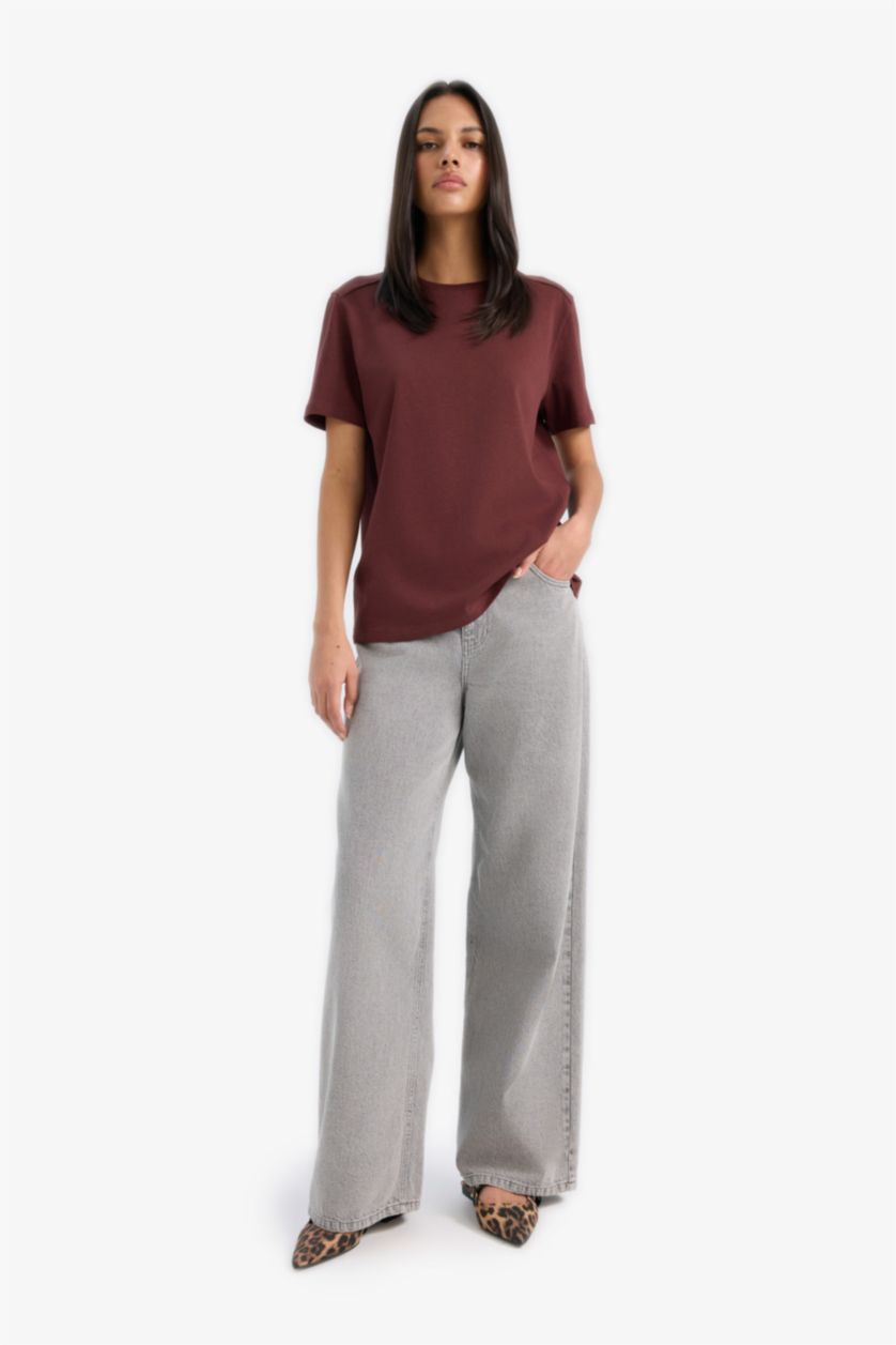 WOMAN Dark Bordeaux Woman Short Sleeve T-Shirt