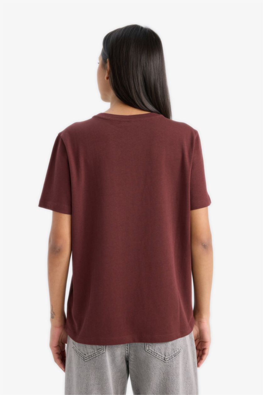 WOMAN Dark Bordeaux Woman Short Sleeve T-Shirt