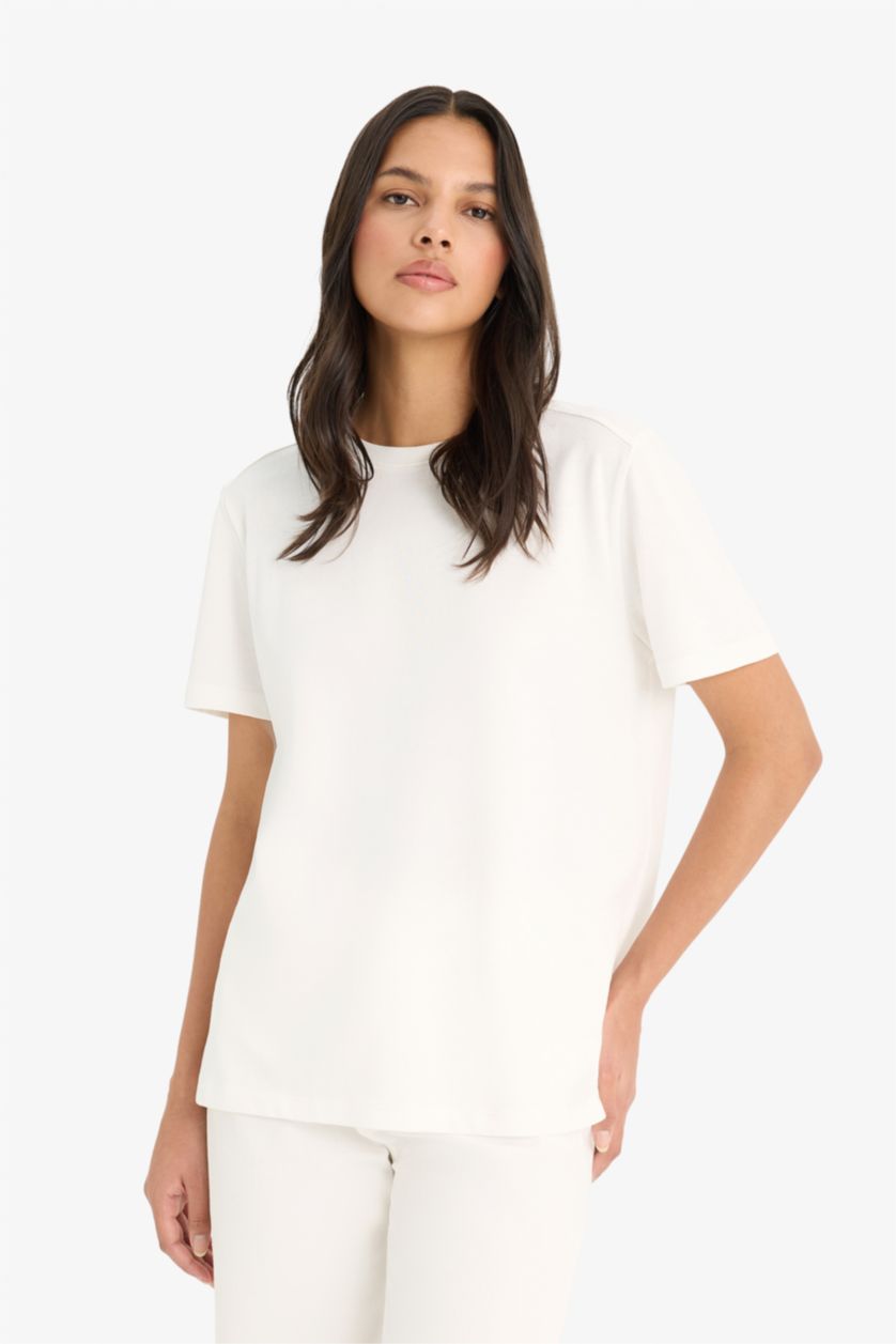 WOMAN Ecru Woman Short Sleeve T-Shirt