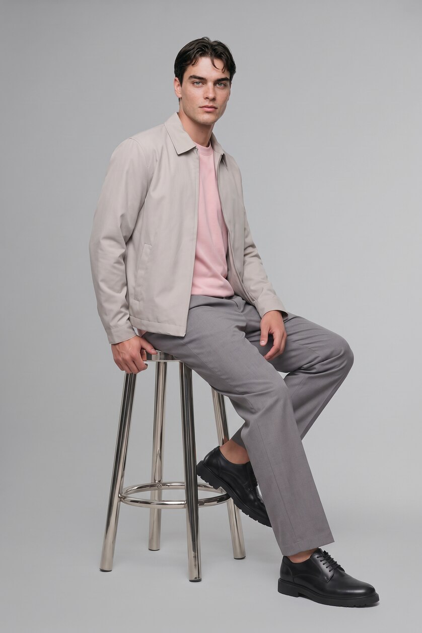 Man Rose Crew Neck Oversize Fit Short Sleeve T-Shirt