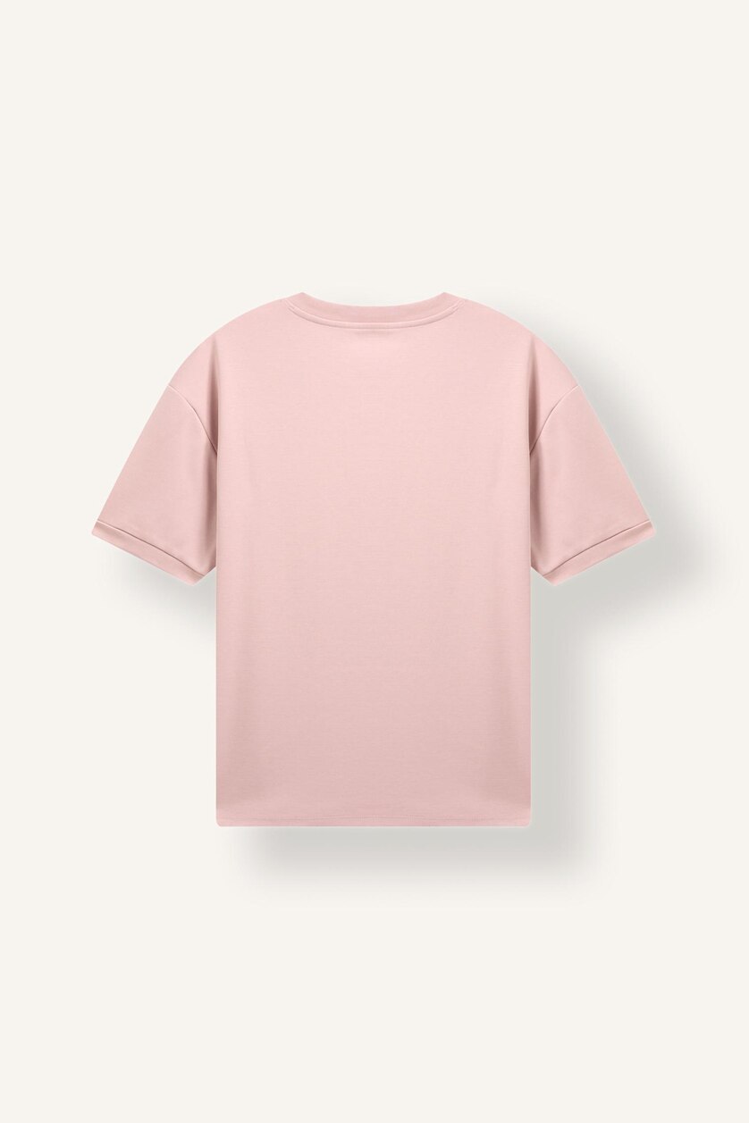 Man Rose Crew Neck Oversize Fit Short Sleeve T-Shirt
