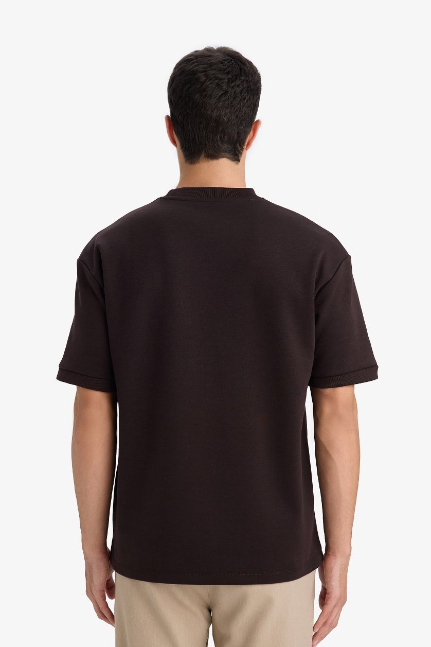 Erkek Kahve Oversize Tişört