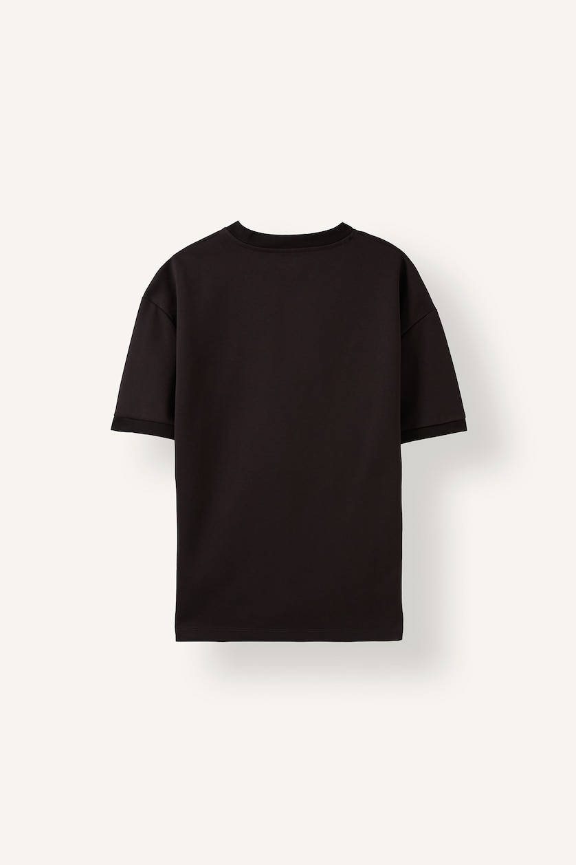 Man Brown Oversize Crew Neck Short Sleeve T-Shirt