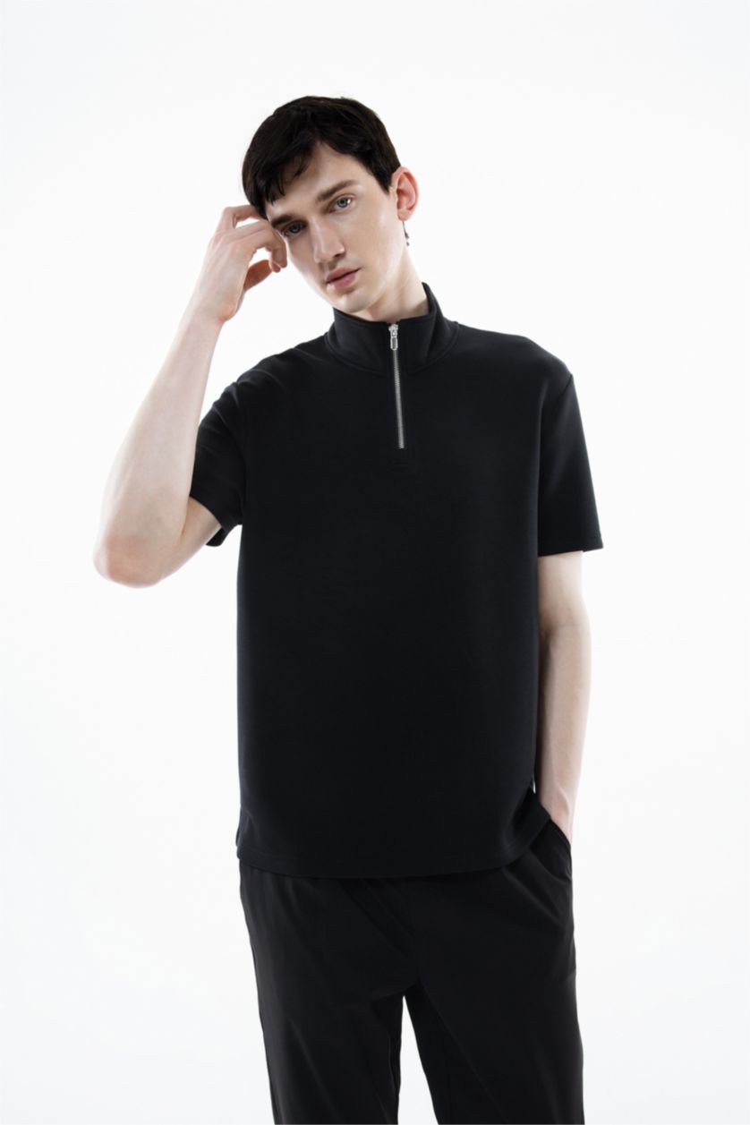 MAN Black Regular Fit Short Sleeve T-Shirt