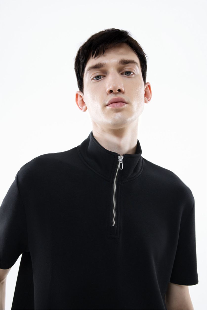 MAN Black Regular Fit Short Sleeve T-Shirt