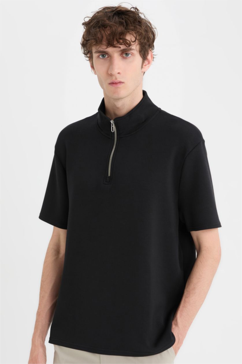 MAN Black Regular Fit Short Sleeve T-Shirt
