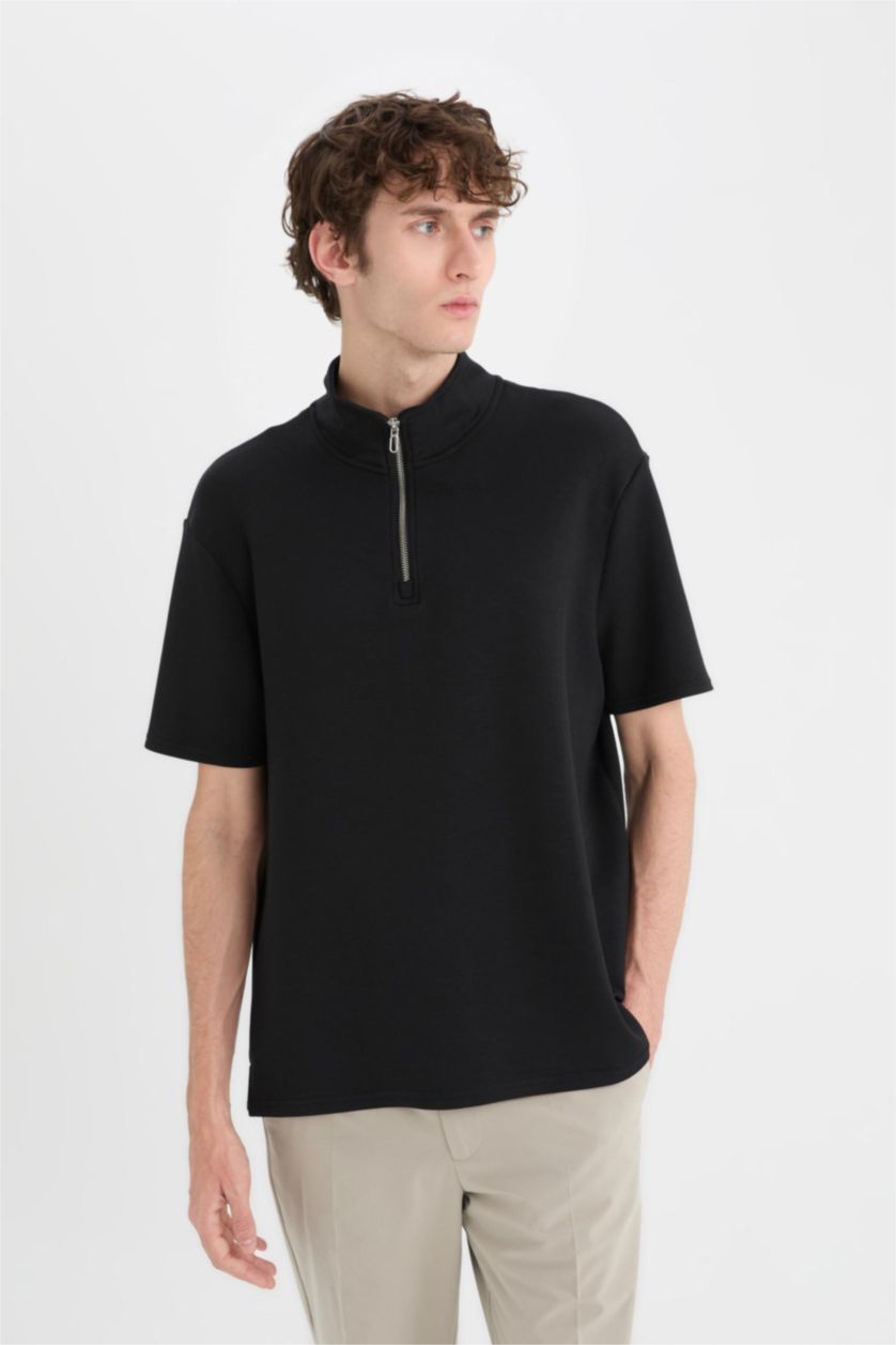 MAN Black Regular Fit Short Sleeve T-Shirt
