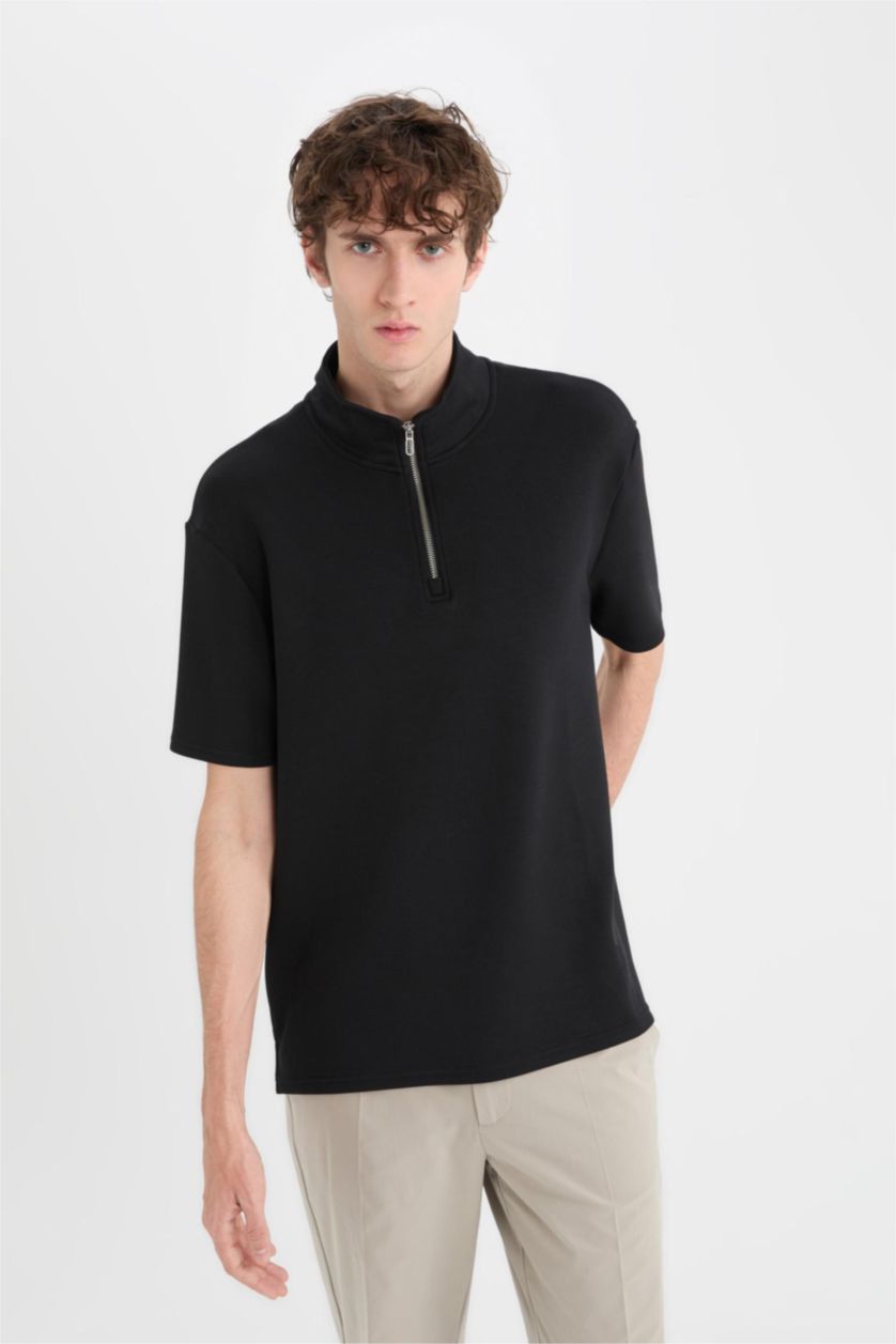 MAN Black Regular Fit Short Sleeve T-Shirt